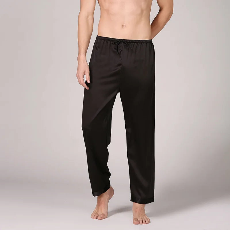 Bas De Pyjama Homme En Soie — vue 2