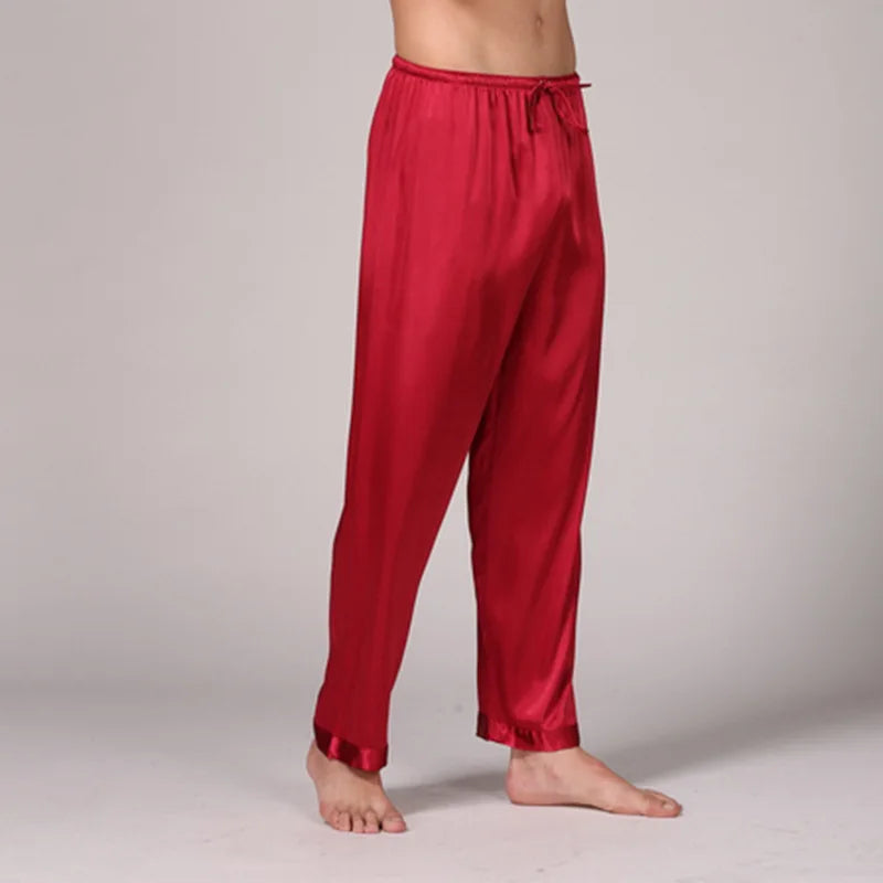 Bas De Pyjama Homme En Soie — vue 3