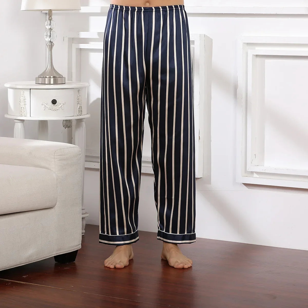 Bas De Pyjama Short Homme Soie Fantaisie — vue 12