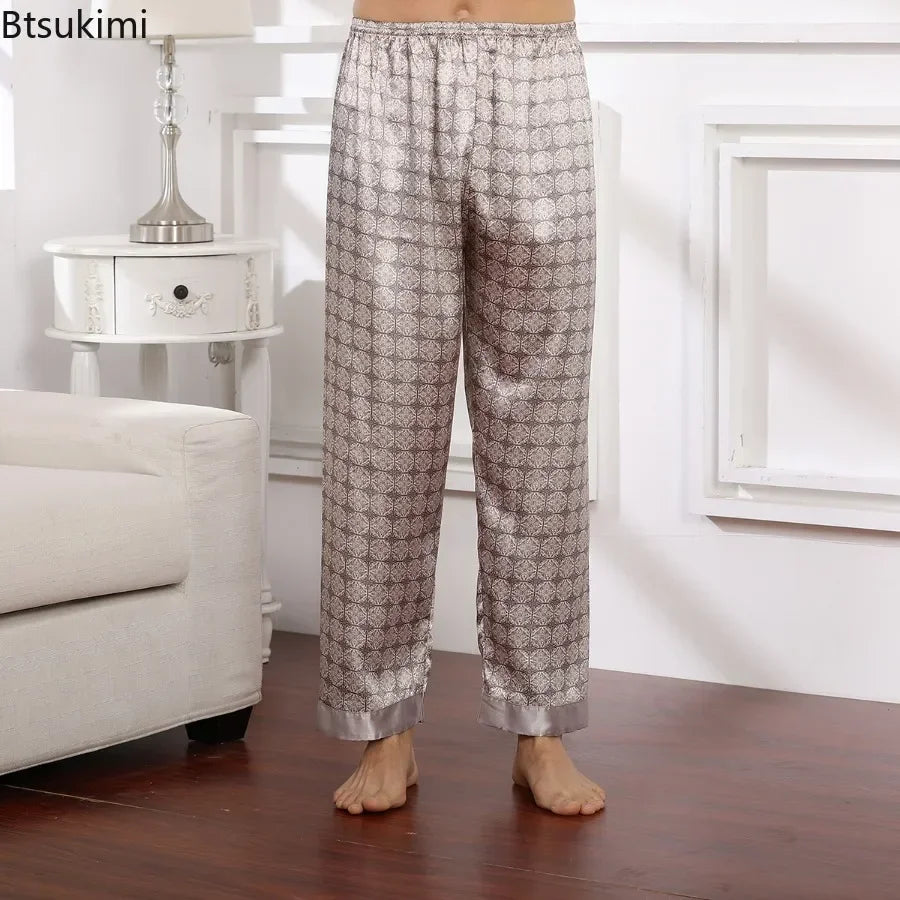 Bas De Pyjama Short Homme Soie Fantaisie — vue 3
