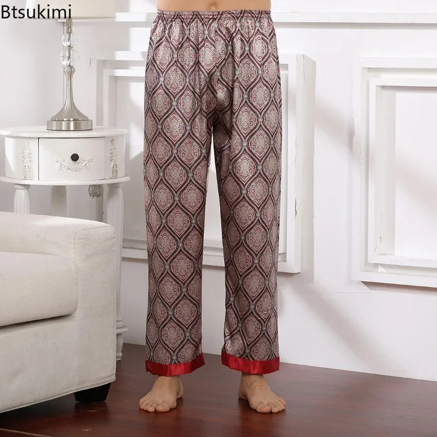 Bas De Pyjama Short Homme Soie Fantaisie — vue 4
