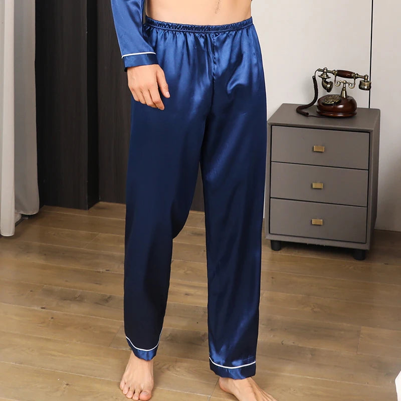 Bas De Pyjama Soie Homme — vue 4