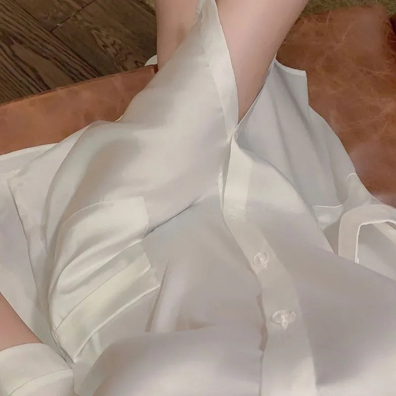 Chemise Soie Style Pyjama — vue 3
