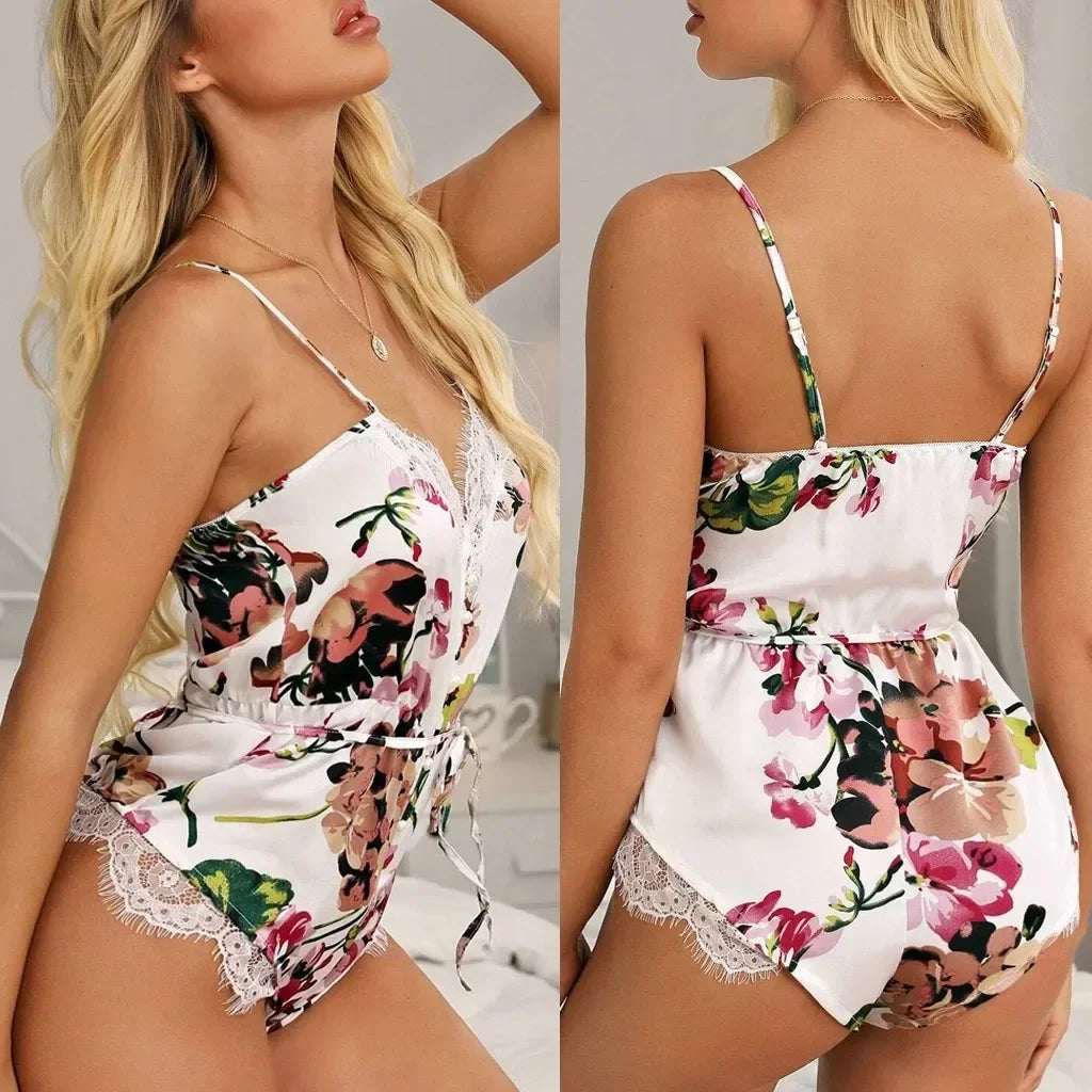 Combinaison Pyjama Femme Soie — vue 6