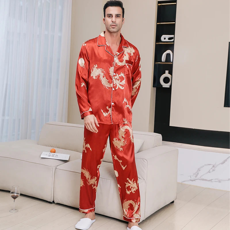Kimono Homme Pyjama Soie — vue 3