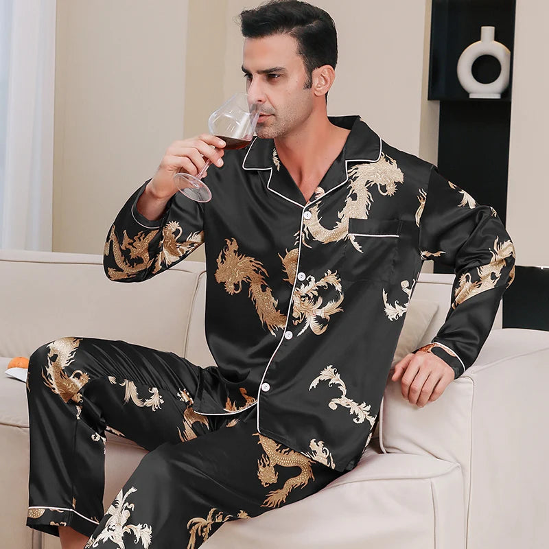 Kimono Homme Pyjama Soie — vue 6