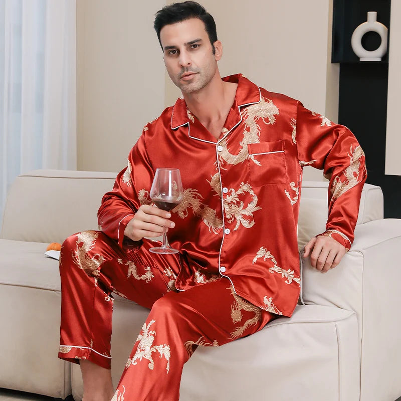 Kimono Homme Pyjama Soie