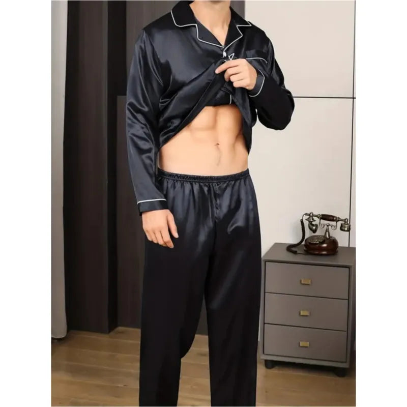 Pyjama En Soie Homme Pas Cher — vue 2