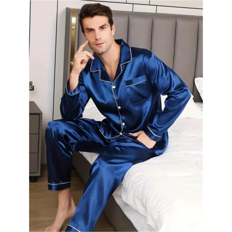 Pyjama En Soie Homme Pas Cher — vue 6