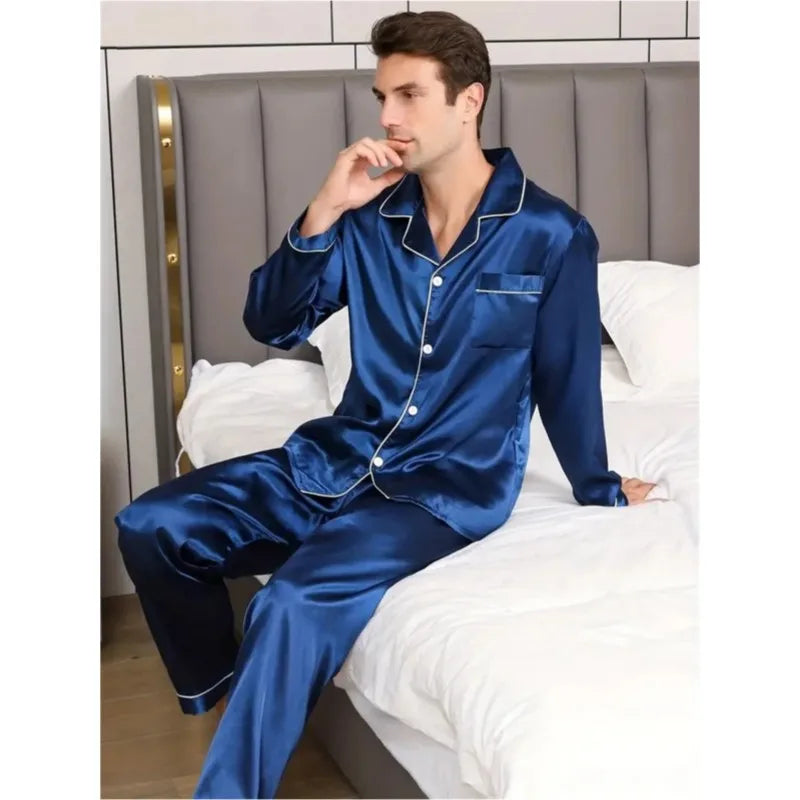 Pyjama En Soie Homme Pas Cher — vue 7