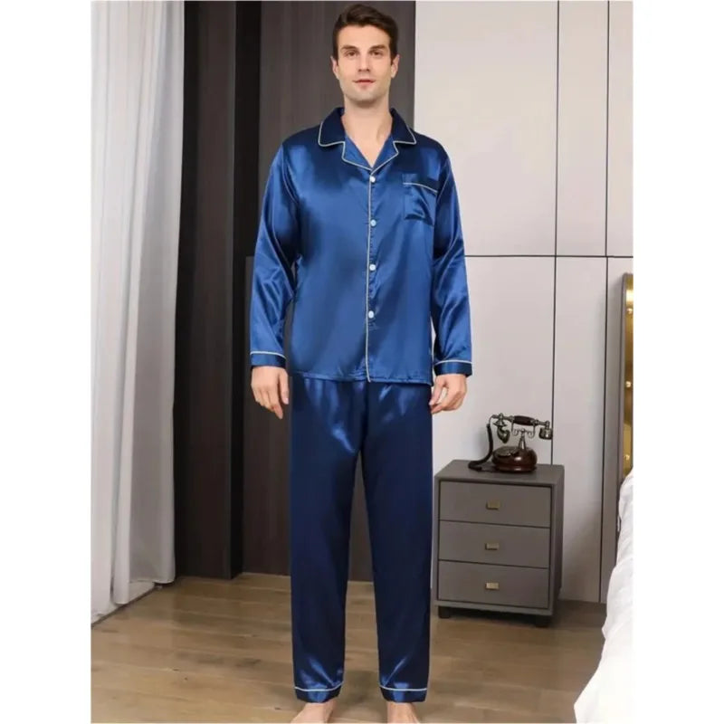 Pyjama En Soie Homme Pas Cher — vue 8