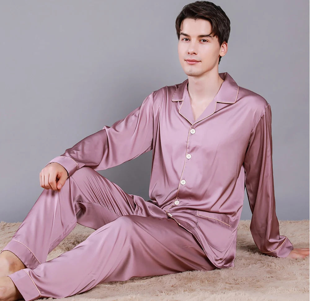 Pyjama Soie Homme Luxe — vue 12