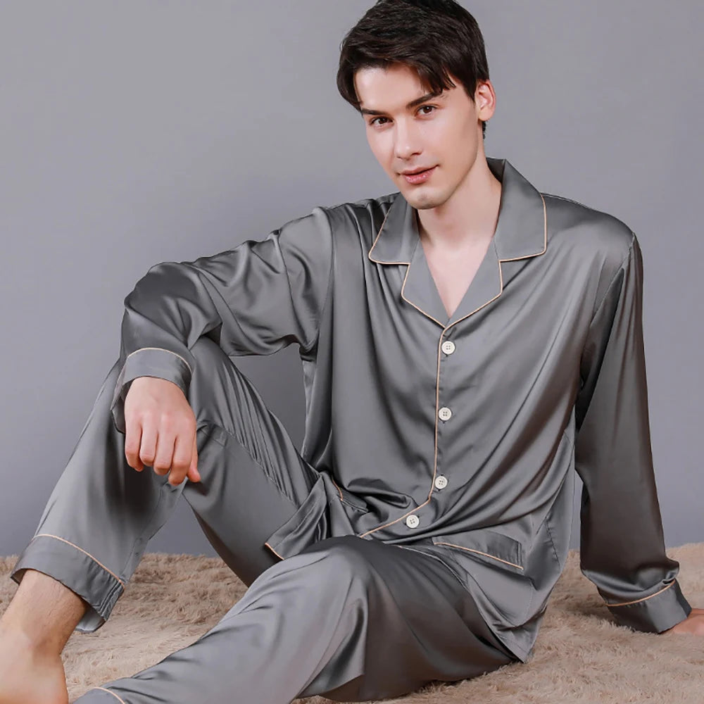 Pyjama Soie Homme Luxe — vue 16