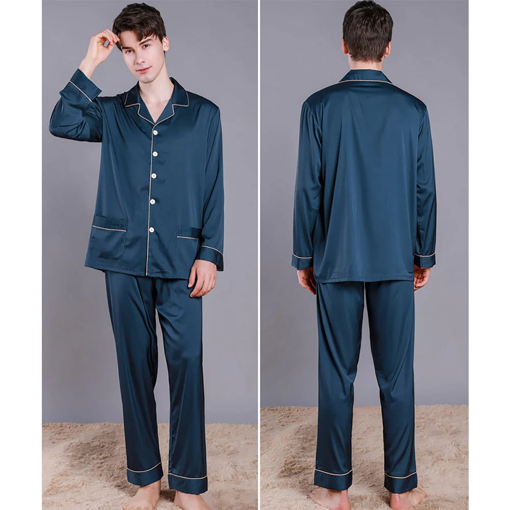 Pyjama Soie Homme Luxe — vue 2