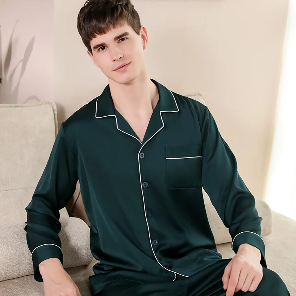 Pyjama Soie Homme Luxe — vue 6